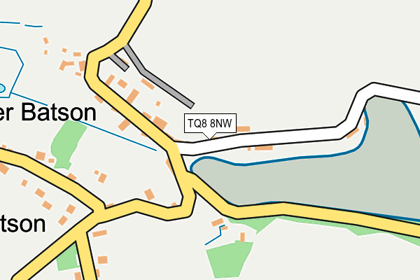 TQ8 8NW map - OS OpenMap – Local (Ordnance Survey) TQ8 8NW map - OS OpenMap – Local (Ordnance Survey)
