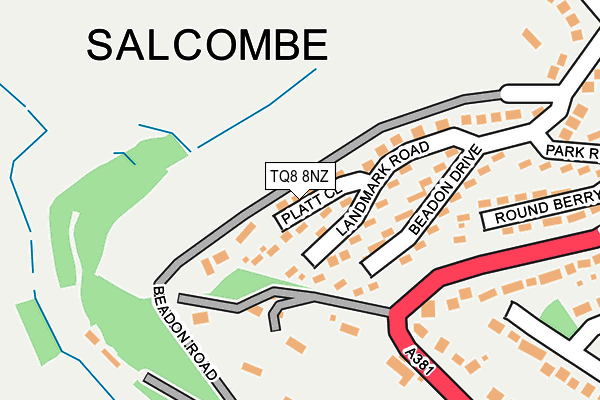 TQ8 8NZ map - OS OpenMap – Local (Ordnance Survey) TQ8 8NZ map - OS OpenMap – Local (Ordnance Survey)