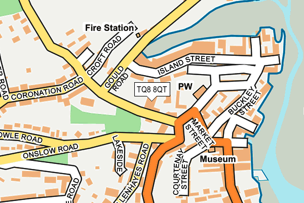 TQ8 8QT map - OS OpenMap – Local (Ordnance Survey) TQ8 8QT map - OS OpenMap – Local (Ordnance Survey)