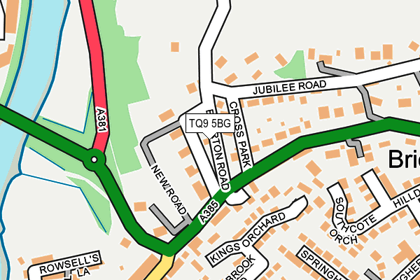 TQ9 5BG map - OS OpenMap – Local (Ordnance Survey)