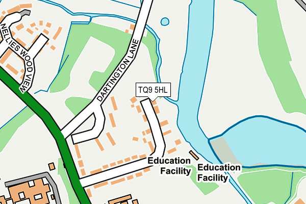 TQ9 5HL map - OS OpenMap – Local (Ordnance Survey) TQ9 5HL map - OS OpenMap – Local (Ordnance Survey)