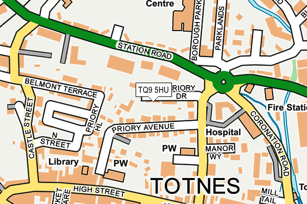 TQ9 5HU map - OS OpenMap – Local (Ordnance Survey) TQ9 5HU map - OS OpenMap – Local (Ordnance Survey)