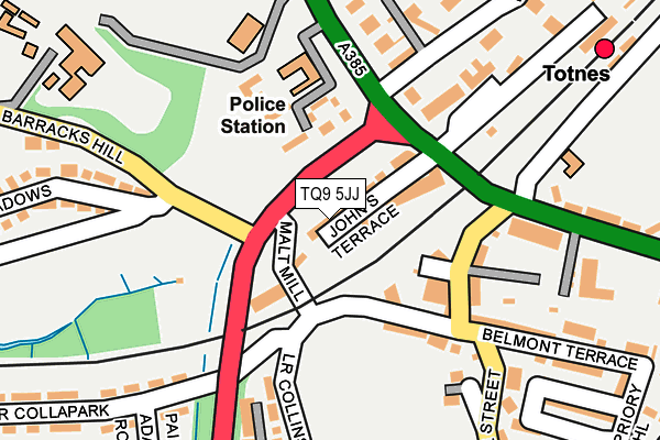 TQ9 5JJ map - OS OpenMap – Local (Ordnance Survey)