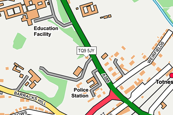 TQ9 5JY map - OS OpenMap – Local (Ordnance Survey) TQ9 5JY map - OS OpenMap – Local (Ordnance Survey)