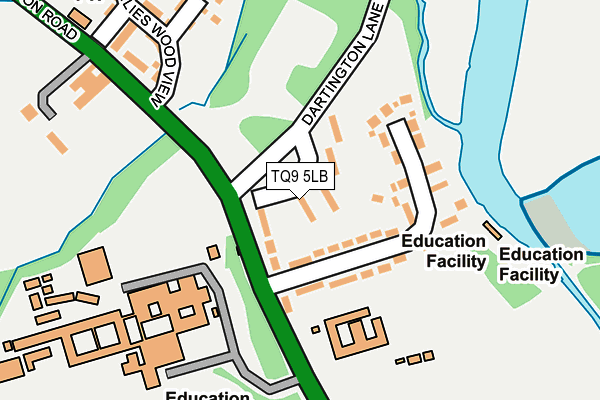 TQ9 5LB map - OS OpenMap – Local (Ordnance Survey) TQ9 5LB map - OS OpenMap – Local (Ordnance Survey)