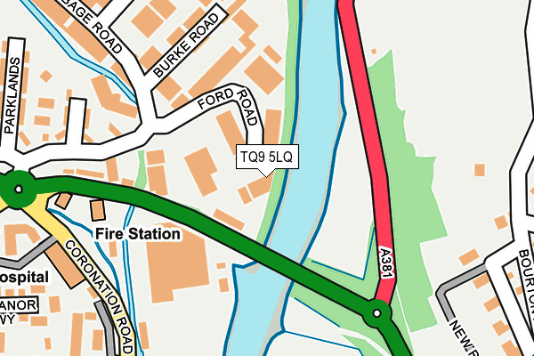 TQ9 5LQ map - OS OpenMap – Local (Ordnance Survey) TQ9 5LQ map - OS OpenMap – Local (Ordnance Survey)
