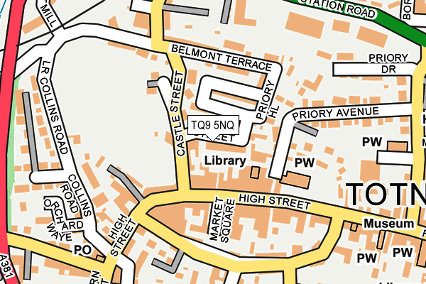 TQ9 5NQ map - OS OpenMap – Local (Ordnance Survey) TQ9 5NQ map - OS OpenMap – Local (Ordnance Survey)