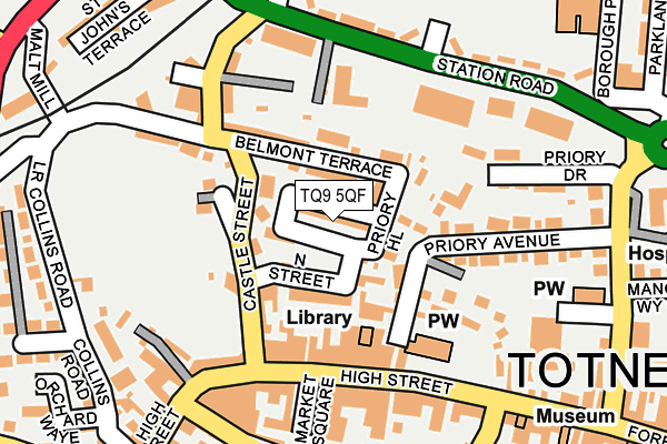 TQ9 5QF map - OS OpenMap – Local (Ordnance Survey) TQ9 5QF map - OS OpenMap – Local (Ordnance Survey)