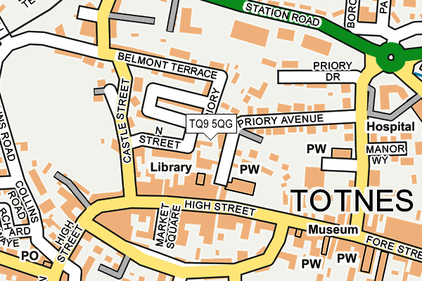 TQ9 5QG map - OS OpenMap – Local (Ordnance Survey) TQ9 5QG map - OS OpenMap – Local (Ordnance Survey)