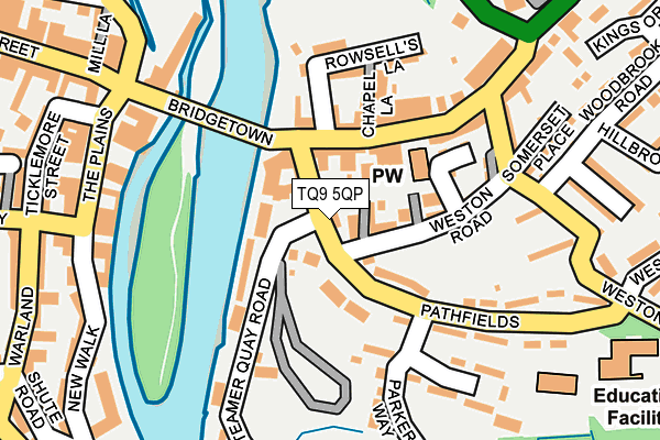 TQ9 5QP map - OS OpenMap – Local (Ordnance Survey) TQ9 5QP map - OS OpenMap – Local (Ordnance Survey)