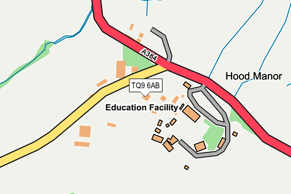 TQ9 6AB map - OS OpenMap – Local (Ordnance Survey) TQ9 6AB map - OS OpenMap – Local (Ordnance Survey)
