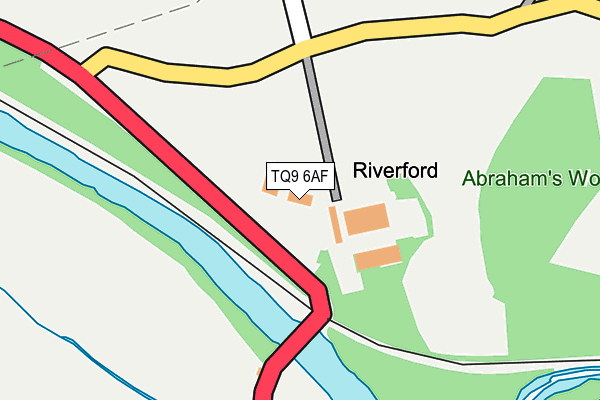 TQ9 6AF map - OS OpenMap – Local (Ordnance Survey)