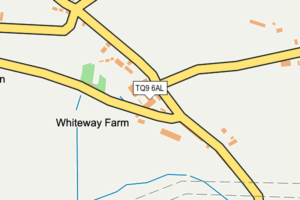 TQ9 6AL map - OS OpenMap – Local (Ordnance Survey)