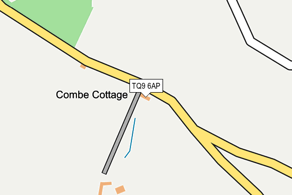 TQ9 6AP map - OS OpenMap – Local (Ordnance Survey)