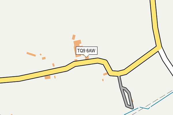 TQ9 6AW map - OS OpenMap – Local (Ordnance Survey) TQ9 6AW map - OS OpenMap – Local (Ordnance Survey)