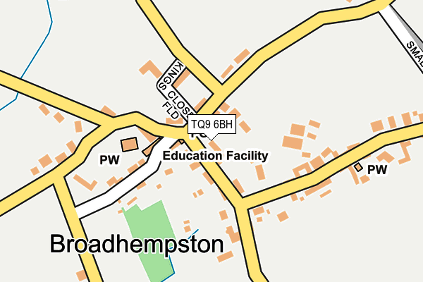 TQ9 6BH map - OS OpenMap – Local (Ordnance Survey)