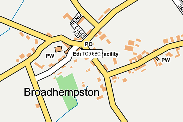 TQ9 6BQ map - OS OpenMap – Local (Ordnance Survey) TQ9 6BQ map - OS OpenMap – Local (Ordnance Survey)