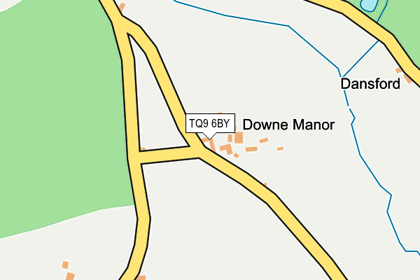 TQ9 6BY map - OS OpenMap – Local (Ordnance Survey) TQ9 6BY map - OS OpenMap – Local (Ordnance Survey)