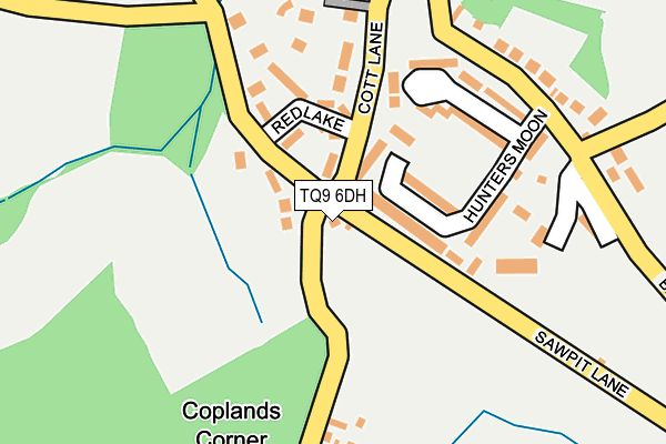 TQ9 6DH map - OS OpenMap – Local (Ordnance Survey) TQ9 6DH map - OS OpenMap – Local (Ordnance Survey)