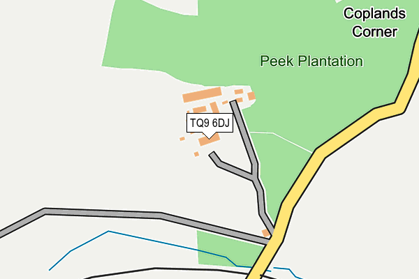 TQ9 6DJ map - OS OpenMap – Local (Ordnance Survey) TQ9 6DJ map - OS OpenMap – Local (Ordnance Survey)