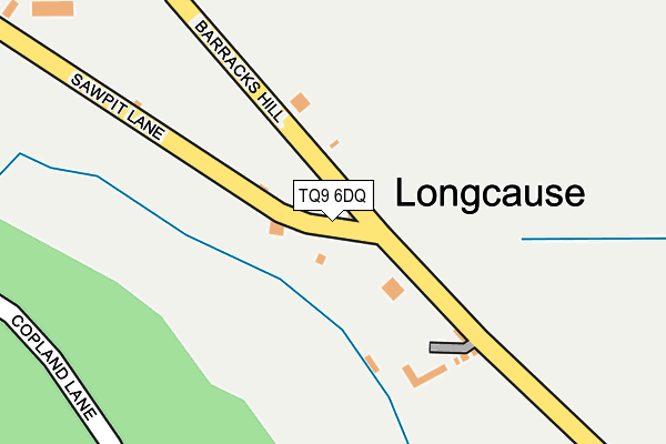 TQ9 6DQ map - OS OpenMap – Local (Ordnance Survey) TQ9 6DQ map - OS OpenMap – Local (Ordnance Survey)