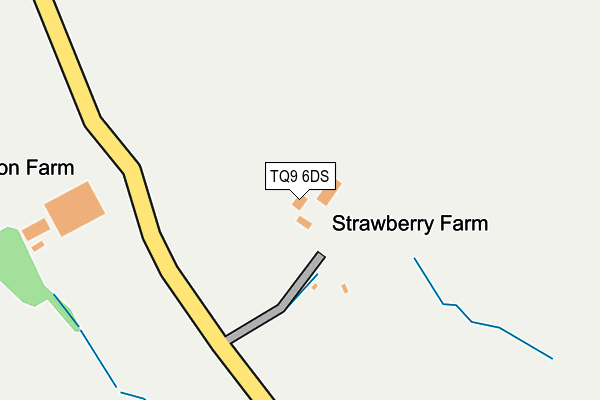 TQ9 6DS map - OS OpenMap – Local (Ordnance Survey) TQ9 6DS map - OS OpenMap – Local (Ordnance Survey)