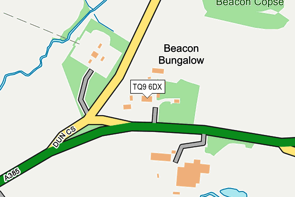 TQ9 6DX map - OS OpenMap – Local (Ordnance Survey) TQ9 6DX map - OS OpenMap – Local (Ordnance Survey)