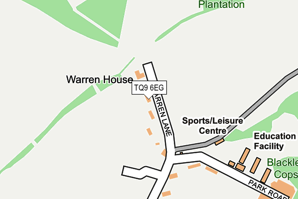 TQ9 6EG map - OS OpenMap – Local (Ordnance Survey) TQ9 6EG map - OS OpenMap – Local (Ordnance Survey)