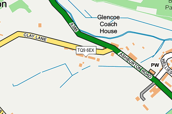TQ9 6EX map - OS OpenMap – Local (Ordnance Survey) TQ9 6EX map - OS OpenMap – Local (Ordnance Survey)