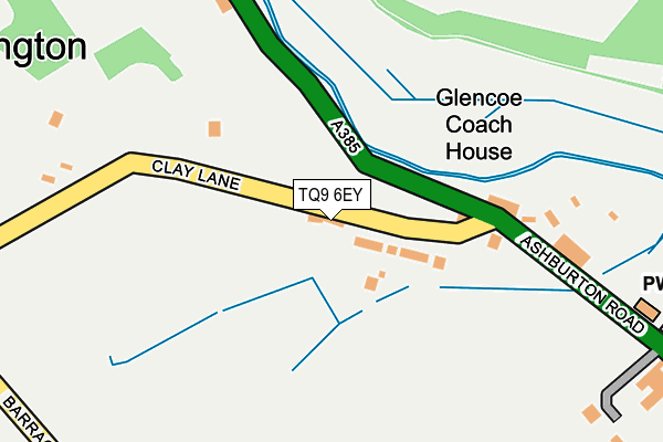 TQ9 6EY map - OS OpenMap – Local (Ordnance Survey) TQ9 6EY map - OS OpenMap – Local (Ordnance Survey)