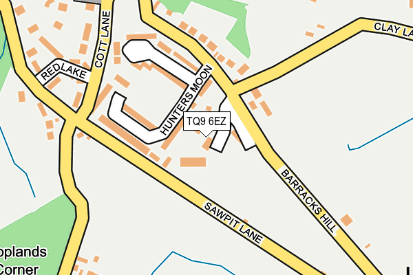 TQ9 6EZ map - OS OpenMap – Local (Ordnance Survey) TQ9 6EZ map - OS OpenMap – Local (Ordnance Survey)