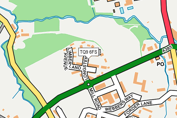 TQ9 6FS map - OS OpenMap – Local (Ordnance Survey) TQ9 6FS map - OS OpenMap – Local (Ordnance Survey)