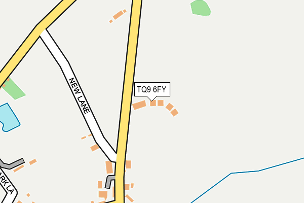 TQ9 6FY map - OS OpenMap – Local (Ordnance Survey) TQ9 6FY map - OS OpenMap – Local (Ordnance Survey)