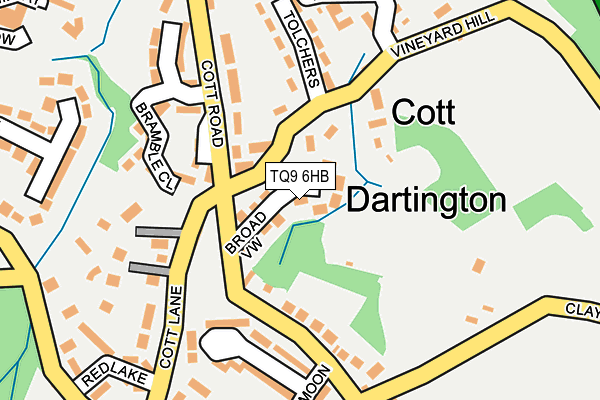 TQ9 6HB map - OS OpenMap – Local (Ordnance Survey) TQ9 6HB map - OS OpenMap – Local (Ordnance Survey)