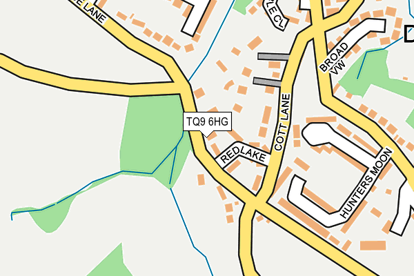 TQ9 6HG map - OS OpenMap – Local (Ordnance Survey) TQ9 6HG map - OS OpenMap – Local (Ordnance Survey)