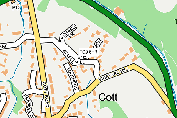 TQ9 6HR map - OS OpenMap – Local (Ordnance Survey) TQ9 6HR map - OS OpenMap – Local (Ordnance Survey)