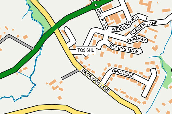 TQ9 6HU map - OS OpenMap – Local (Ordnance Survey) TQ9 6HU map - OS OpenMap – Local (Ordnance Survey)
