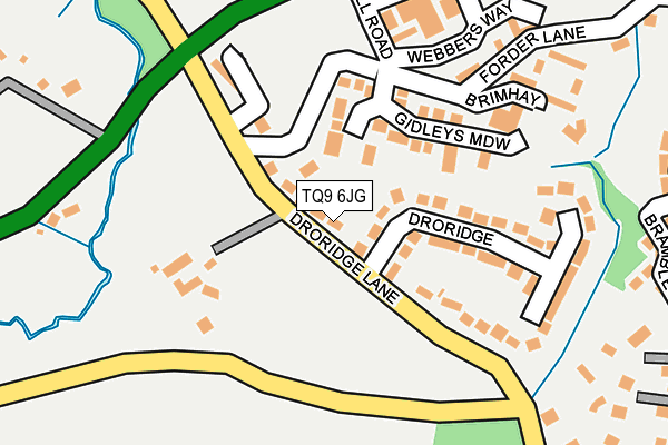 TQ9 6JG map - OS OpenMap – Local (Ordnance Survey) TQ9 6JG map - OS OpenMap – Local (Ordnance Survey)