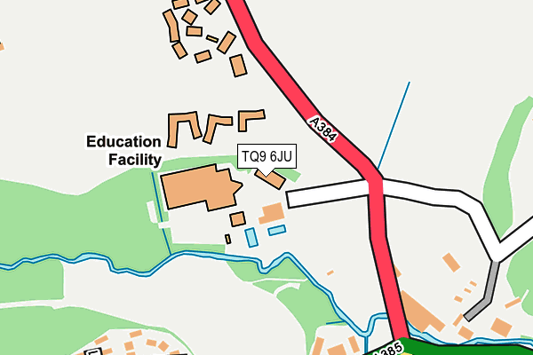 TQ9 6JU map - OS OpenMap – Local (Ordnance Survey)