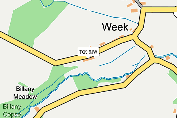 TQ9 6JW map - OS OpenMap – Local (Ordnance Survey) TQ9 6JW map - OS OpenMap – Local (Ordnance Survey)