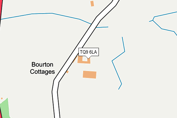 TQ9 6LA map - OS OpenMap – Local (Ordnance Survey) TQ9 6LA map - OS OpenMap – Local (Ordnance Survey)