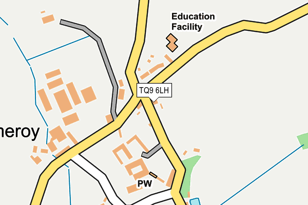 TQ9 6LH map - OS OpenMap – Local (Ordnance Survey) TQ9 6LH map - OS OpenMap – Local (Ordnance Survey)