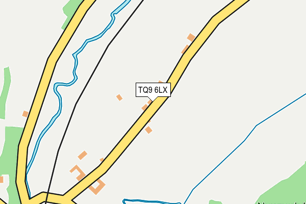 TQ9 6LX map - OS OpenMap – Local (Ordnance Survey) TQ9 6LX map - OS OpenMap – Local (Ordnance Survey)