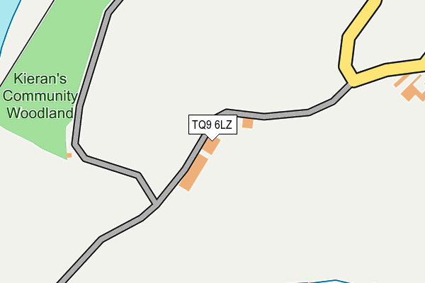 TQ9 6LZ map - OS OpenMap – Local (Ordnance Survey) TQ9 6LZ map - OS OpenMap – Local (Ordnance Survey)