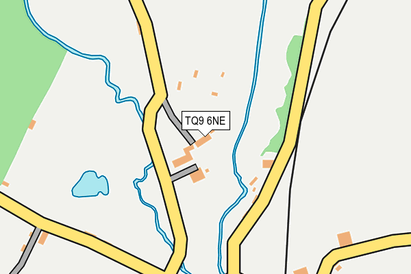 TQ9 6NE map - OS OpenMap – Local (Ordnance Survey) TQ9 6NE map - OS OpenMap – Local (Ordnance Survey)