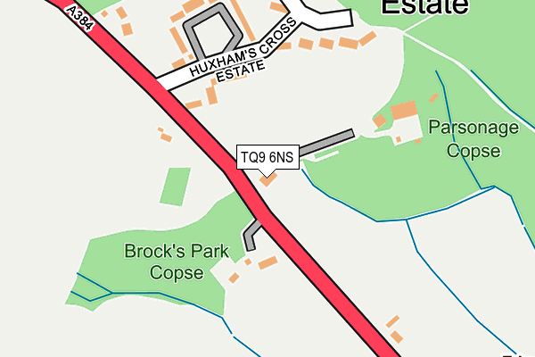 TQ9 6NS map - OS OpenMap – Local (Ordnance Survey) TQ9 6NS map - OS OpenMap – Local (Ordnance Survey)