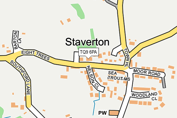 TQ9 6PA map - OS OpenMap – Local (Ordnance Survey) TQ9 6PA map - OS OpenMap – Local (Ordnance Survey)