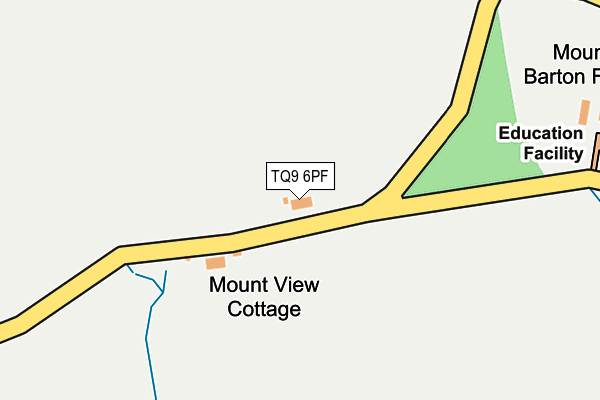 TQ9 6PF map - OS OpenMap – Local (Ordnance Survey) TQ9 6PF map - OS OpenMap – Local (Ordnance Survey)