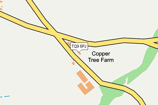 TQ9 6PJ map - OS OpenMap – Local (Ordnance Survey) TQ9 6PJ map - OS OpenMap – Local (Ordnance Survey)