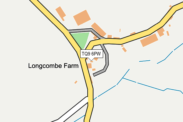 TQ9 6PW map - OS OpenMap – Local (Ordnance Survey) TQ9 6PW map - OS OpenMap – Local (Ordnance Survey)